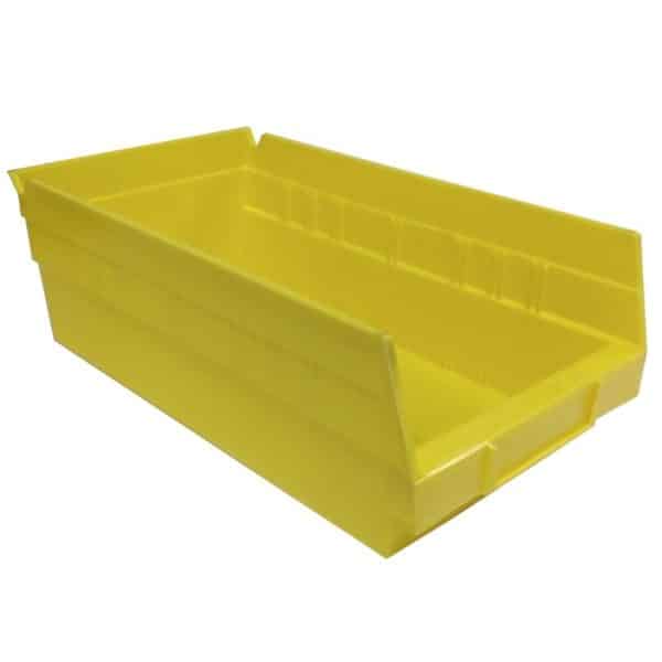 Lyon Yellow Plastic 24 Inch Deep Shelf Boxes Lyon Yellow Plastic Shelf Bin 24 Inch Deep