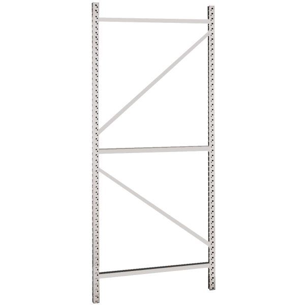 Bulk storage rack welded upright with k brace hl-antimicrobial whitewash Bulk storage rack welded upright with k brace hl-antimicrobial whitewash