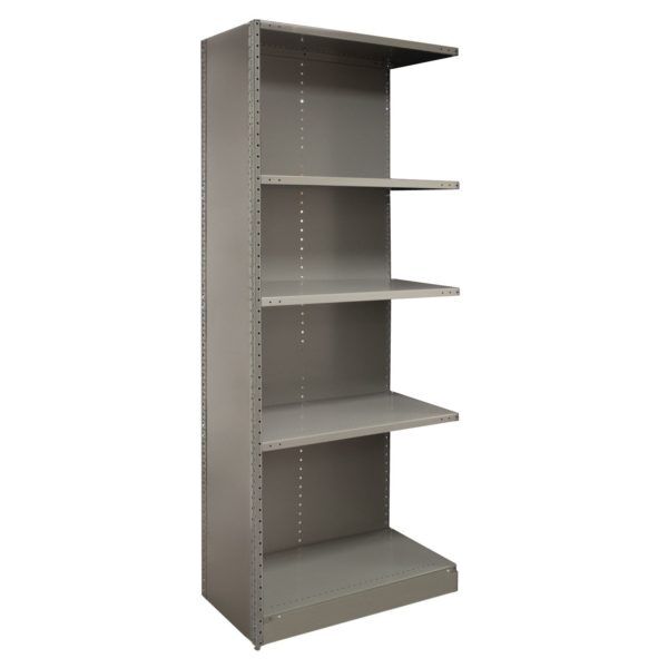 Lyon 2000 Series 36-inch wide 5 Shelf Angle Post Closed Shelving Add-on Lyon 2000 Series 36-inch wide 5 Shelf Angle Post Closed Shelving Add-on