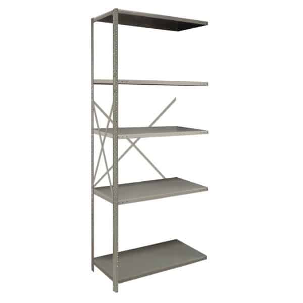 Lyon 2000 Series 36-inch wide 5 Shelf Angle Post Open Shelving Add-on