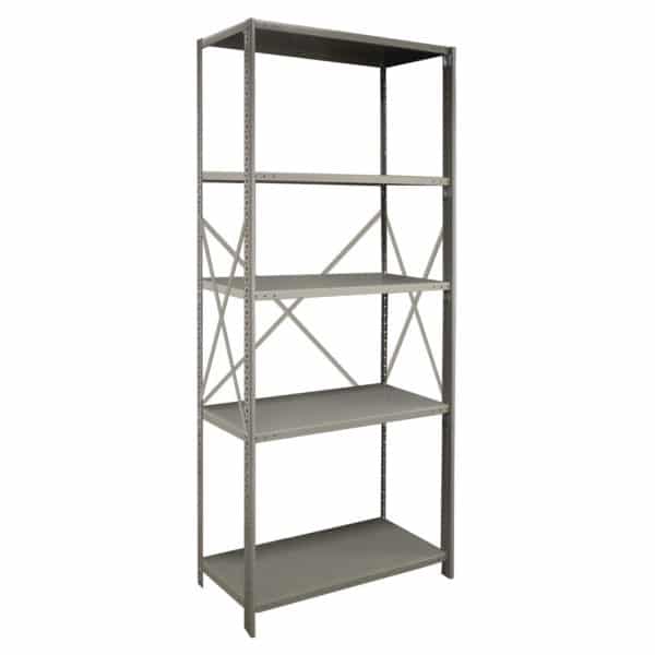 Lyon 2000 Series 36-inch wide 5 Shelf Beaded Post Open Shelving Starter