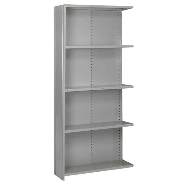 lyon 8000 series 36 inch wide 5 shelf closed shelving add-on