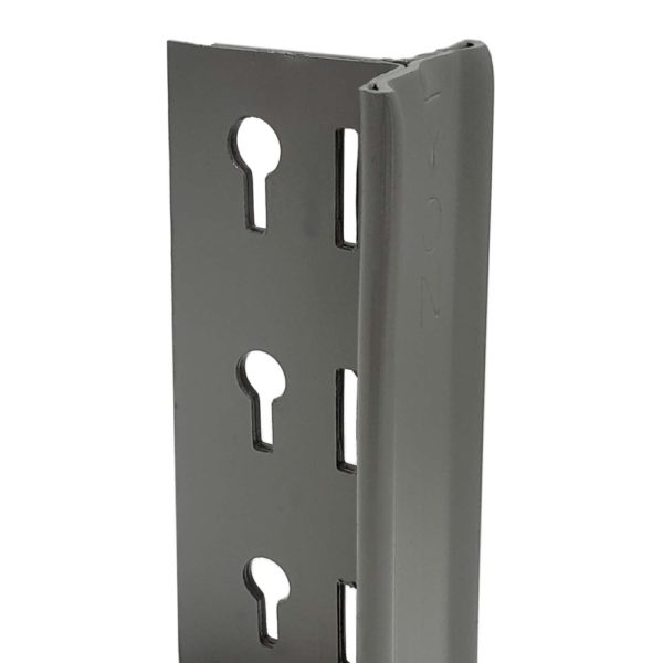 lyon 8000 series feature t-post upright Lyon 8000 Series T-Post Upright allows easy shelf adjustments on 1-1/2" centers.