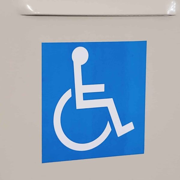 lyon ada decal 9p1259bp Lyon ADA Decal with Adhesive Back