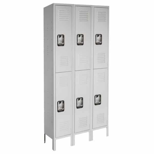 Lyon antimicrobial medical locker double tier 3-wide Lyon antimicrobial medical locker double tier 3-wide