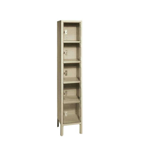 Lyon ClearSight Locker Five Tier One Wide Putty lyon clearsight locker five tier one wide putty