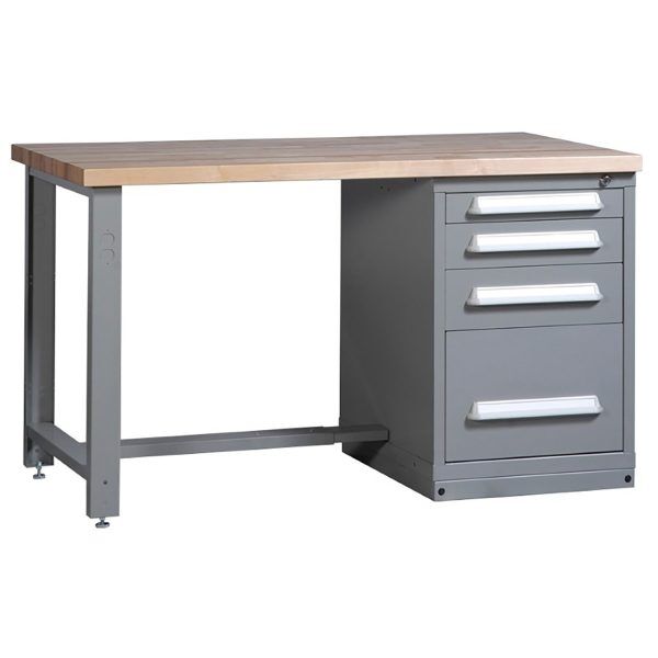 Lyon industrial workbench 60 inch wide hardwood top 251WBC01 Lyon industrial workbench 60 inch wide hardwood top 251WBC01
