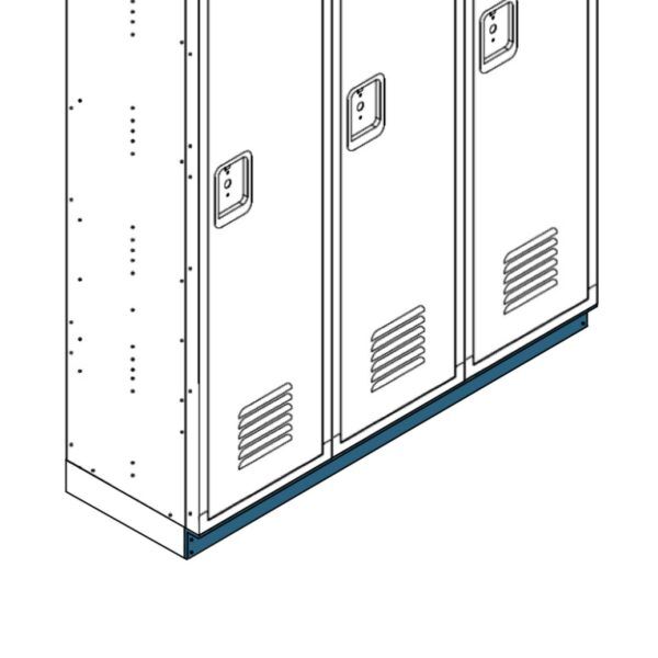 Triple Tier Steel Locker, 4-Wide, Assembled, No Legs | Lyon