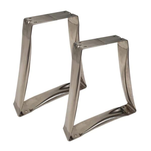 Lyon locker room bench trapezoid pedestals stainless steel 2 pack NF58162 Lyon locker room bench trapezoid pedestals stainless steel 2 pack NF58162