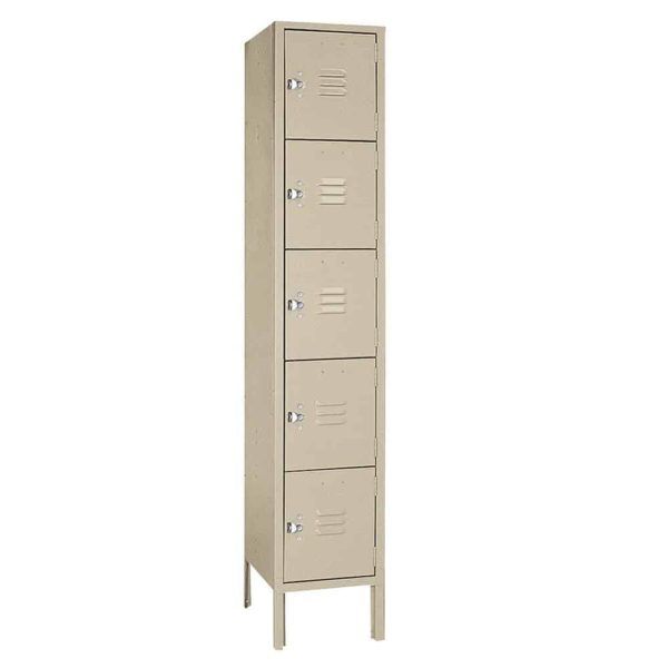 オフィス家具 LYON | 5-TIER LOCKER DIA [4color] Standard Steel Five Tier Box Locker 1-Wide | Lyon (5T SD 1W)