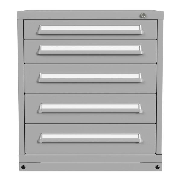 Lyon Modular Drawer Cabinet Bench Height Standard Wide 5 Drawers 353030000B Front View