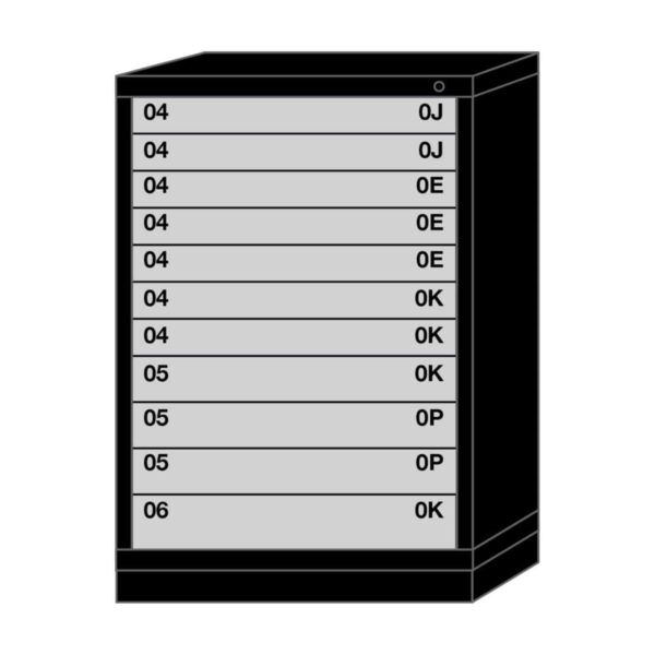 Lyon modular drawer cabinet counter height standard wide 11 drawers 4930301001