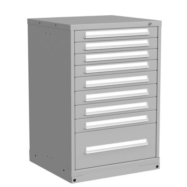 Lyon Modular Drawer Cabinet Counter Height Standard Wide 9 Drawers 493030000B Angle View
