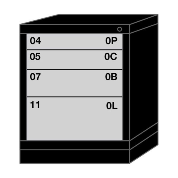lyon modular drawer cabinet desk height slender wide 4 drawers 2722301001 Lyon modular drawer cabinet desk height slender wide 4 drawers 2722301001
