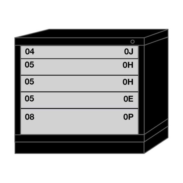 lyon modular drawer cabinet desk height standard wide 5 drawers 273030000B Lyon modular drawer cabinet desk height standard wide 5 drawers 273030000B