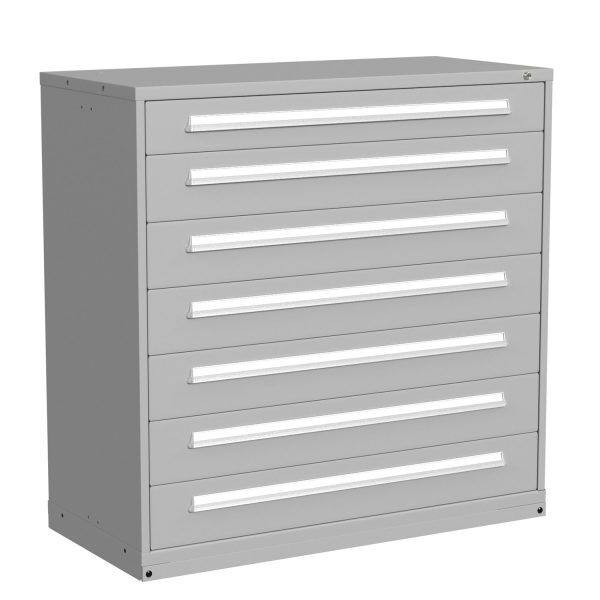 Lyon Modular Drawer Cabinet Eye Level Height Double Wide 7 Drawers 6860301015 Angle View Lyon Modular Drawer Cabinet Eye Level Height Double Wide 7 Drawers 6860301015 Angle View