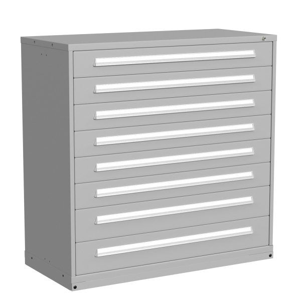 Lyon Modular Drawer Cabinet Eye Level Height Double Wide 8 Drawers 6860301014 Angle View Lyon Modular Drawer Cabinet Eye Level Height Double Wide 8 Drawers 6860301014 Angle View