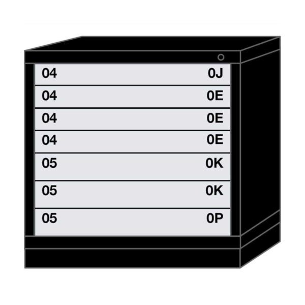 lyon modular drawer cabinet table height standard wide 7 drawers 313030000A Lyon modular drawer cabinet table height standard wide 7 drawers 313030000A