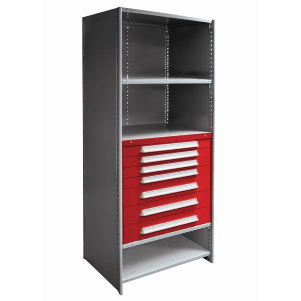 lyon modular drawers in 36 inch wide shelving Lyon Modular Drawers in 36 Inch Wide 2000 Series Shelving