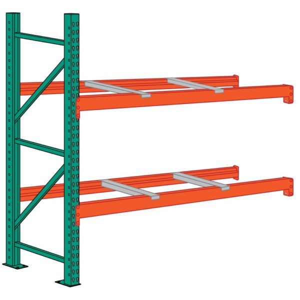 lyon pallet racking 8 foot high 4 front to back supports add on lyon pallet racking 8 foot high 4 front to back supports add on