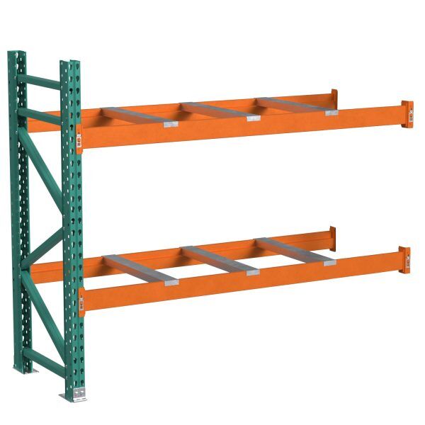 Lyon pallet rack with 6 front-to-back supports 2 level add-on Lyon pallet rack with 6 front-to-back supports 2 level add-on