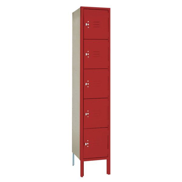 PDQ Steel Five Tier Lockers - 1 Wide | Lyon