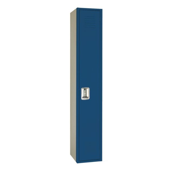 Lyon Single Tier Corridor Locker One Wide Blue Streak Lyon Single Tier Corridor Locker One Wide Blue Streak