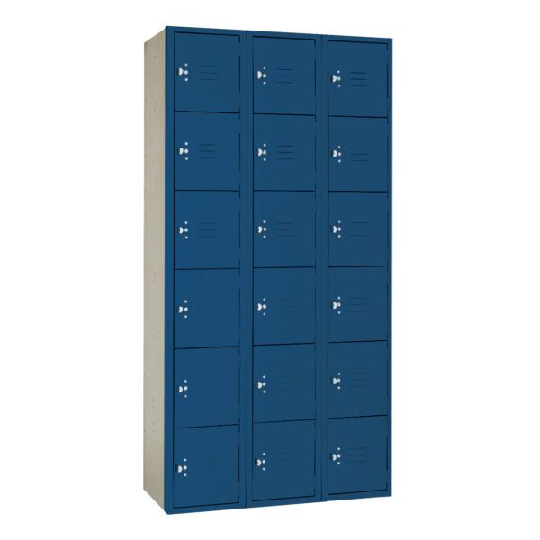 PDQ Corridor Six Tier Box Locker 3-Wide | Lyon (6T CD 3W)