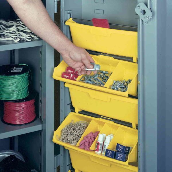 All-Welded Steel Maintenance Cabinet with 6 Drawers & 18 Bins - 60